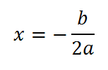 equazione asse simmetria