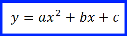 Parabola: equazione tipo
