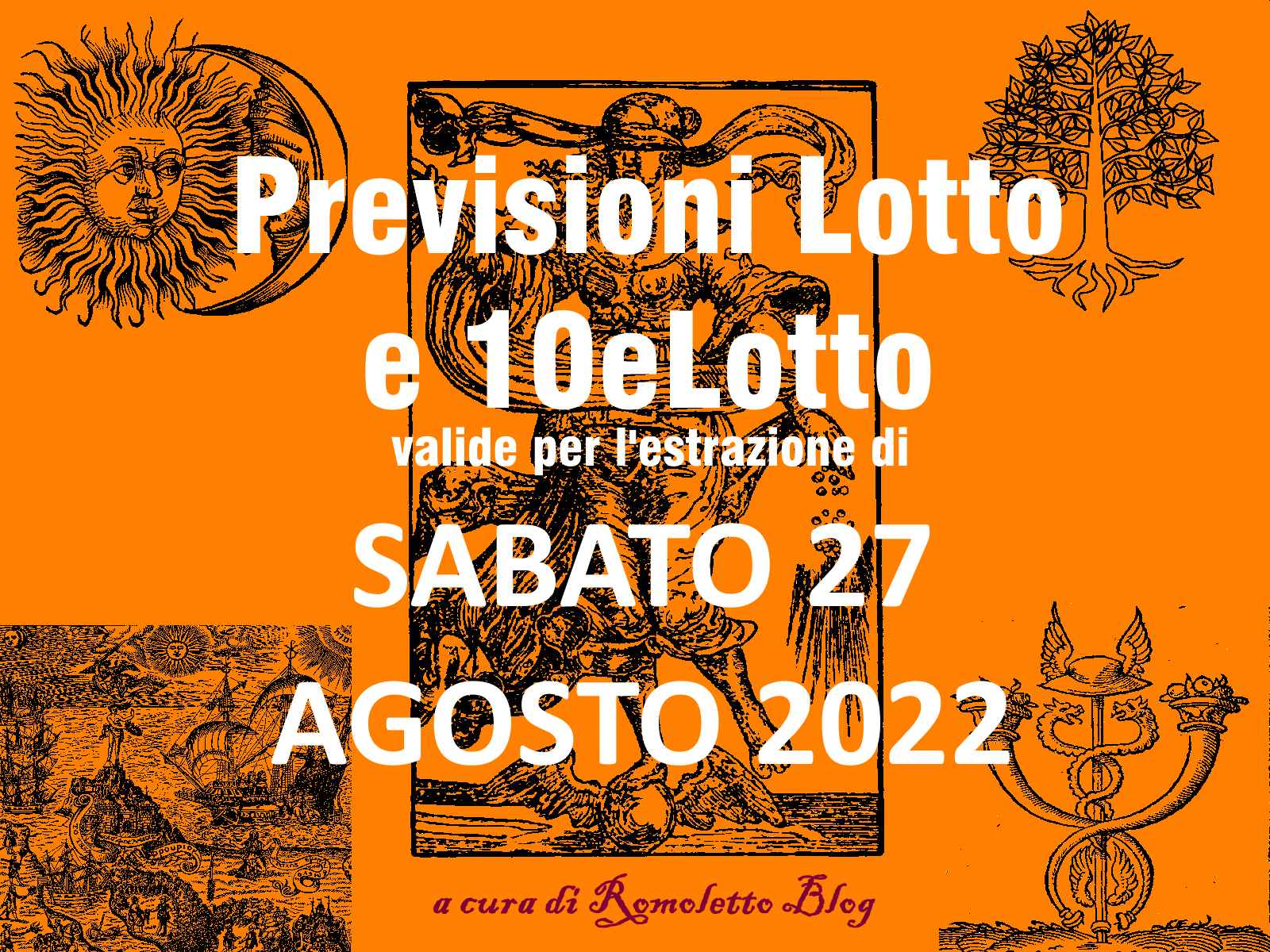 Previsione Lotto 27 Agosto 2022